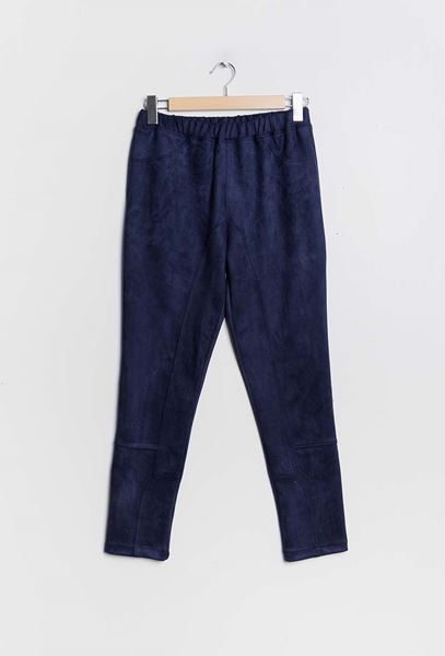 Picture of SUEDE TROUSERS PULL UP STRETCH AND ELASTICATED